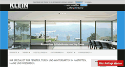 Desktop Screenshot of fenster-klein.de