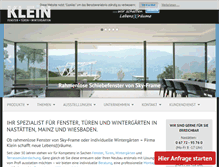 Tablet Screenshot of fenster-klein.de
